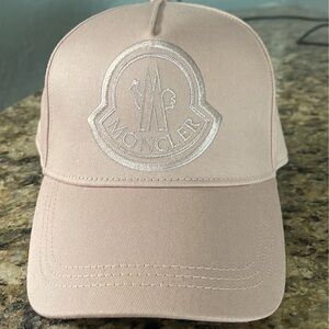 Moncler Light Pink Logo Cap